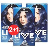 SCHWARZKOPF Live Metallic U67 Blue Mercury 3× - Hair Dye