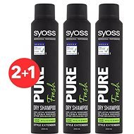 SYOSS Pure Fresh 3× 200ml - Dry Shampoo