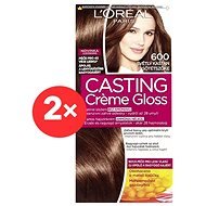 LORÉAL CASTING Creme Gloss 600 Light chestnut 2 × - Hair Dye