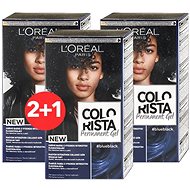 ĽORÉAL PARIS Colorista Permanent Gel Blue Black 3 × 60 ml - Hair Dye