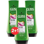 SCHWARZKOPF GLISS KUR Bio-Tech Restore Conditioner, 3× 200ml - Conditioner