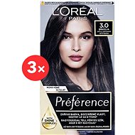 ĽORÉAL PARIS Préférence 3.0 Brasilia Dark Brown 3 × - Hair Dye