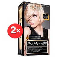 ĽORÉAL PARIS Féria Préférence 92 velmi světlá blond duhová 2× - Barva na vlasy