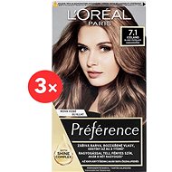 ĽORÉAL PARIS Préférence 7.1 Island Blond Ash 3 × - Hair Dye