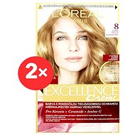 LORÉAL PARIS Excellence Creme 8 Light Blonde 2 × - Hair Dye