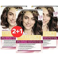 ĽORÉAL PARIS Excellence Creme 5.15 Light Brown Ice 3× - Hair Dye