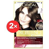 LORÉAL PARIS Excellence Creme 500 Light Brown 2 × - Hair Dye