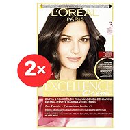 LORÉAL PARIS Excellence Creme 300 Dark Brown 2 × - Hair Dye