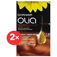 GARNIER Olia 7.40 Intenzivní měděná 2× - Barva na vlasy
