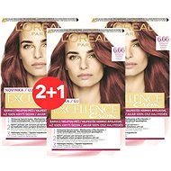 ĽORÉAL PARIS Excellence Creme 6.66 Intense Red 3× - Hair Dye