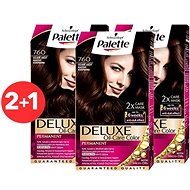 SCHWARZKOPF PALETTE Deluxe 760 Dazzling Brown 3 × 50 ml - Hair Dye