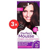 SCHWARZKOPF PERFECT MOUSSE 465 - Chocolate Brown 3 × 35ml - Hair Dye