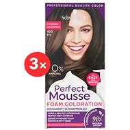 SCHWARZKOPF PERFECT MOUSSE 400 - Ice Espresso 3 × 35ml - Hair Dye