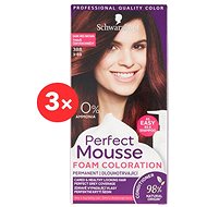 SCHWARZKOPF PERFECT MOUSSE 388 - Dark Reddish Brown 3 × 35ml - Hair Dye