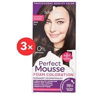 SCHWARZKOPF PERFECT MOUSE 300 - Black Brown 3 × 35ml - Hair Dye