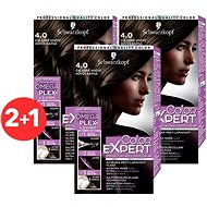 SCHWARZKOPF COLOR EXPERT 4-0 Cool brown 3 × 50 ml - Hair Dye