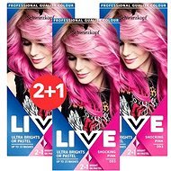 SCHWARZKOPF LIVE 93 Shocking Pink 3 × 50ml - Hair Dye