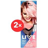 SCHWARZKOPF LIVE Crayon Candy Cotton 2 × 125 ml - Hair Colour Spray