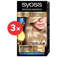 SYOSS Oleo Intense 12-00 Silvery Blond 3× 50ml - Hair Dye