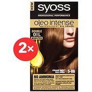 SYOSS Oleo Intense 5-86 Pôvabne hnedý 2× 50 ml - Farba na vlasy