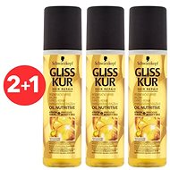 SCHWARZKOPF GLISS KUR Oil Nutritive Express 3 × 200 ml - Conditioner