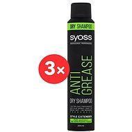 SYOSS Anti Grease Dry Shampoo 3× 200 ml - Szárazsampon