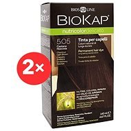 BIOKAP Nutricolor Delicato Dark Golden Blond Gentle Dye 6.30 (2× 140ml) - Natural Hair Dye