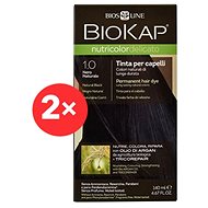 BIOKAP Nutricolour Delicato Natural Black Gentle Dye 1.00 (2×140 ml) - Hair Dye