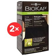 BIOKAP Nutricolor Delicato Dark Chestnut Chocolate Gentle Dye 2.90 (2× 140ml) - Hair Dye