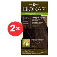 BIOKAP Nutricolor Delicato Chocolate Chestnut Gentle Dye 4.05 (2× 140 ml) - Természetes hajfesték