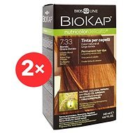 BIOKAP Nutricolor Extra Delicato +  Golden Blond Wheat Gentle Dye 7.33 (2× 140 ml) - Természetes hajfesték