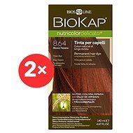 BIOKAP Nutricolor Extra Delicato + Titian Red Gentle Dye 8.64 (2× 140 ml) - Természetes hajfesték
