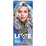 SCHWARZKOPF LIVE Ultra Brights Steel Silver 50ml - Hair Dye