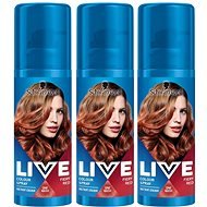 SCHWARZKOPF LIVE Color Sprays Fiery Red 3 × 120 ml - Hair Colour Spray