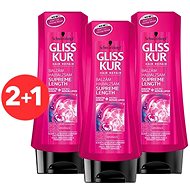 SCHWARZKOPF GLISS KUR Supreme Length 3 × 200 ml - Conditioner