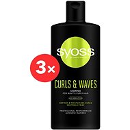 SYOSS Curls & Waves Shampoo 3× 440 ml - Shampoo