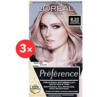 ĽORÉAL PARIS Préférence 8.23 Shimmering Rose 3 × - Hair Dye