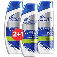 HEAD & SHOULDERS Men Ultra Max Oil Control 3× 270 ml - Pánsky šampón