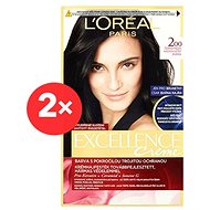 LORÉAL PARIS Excellence Creme 200 Black Brown 2 × - Hair Dye