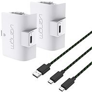 VENOM VS2874 Xbox Series S/X & One White High Capacity Twin Battery Pack + 3m cable - Battery Kit