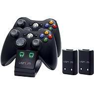 VENOM VS2891 Xbox 360 Black Twin Docking Station + 2 Batteries - Charging Stand