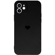Vennus Valentýnské pouzdro Heart pro iPhone 12 - černé - Phone Cover