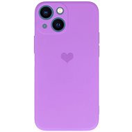 Vennus Valentínske puzdro Heart pro iPhone 14 Plus – fialové - Kryt na mobil