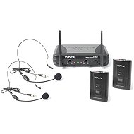 Vonyx STWM712H 2-Channel VHF Wireless Headset Microphone System - Wireless System