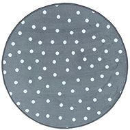 Dětský koberec Puntík šedý kruh 100 cm - Carpet