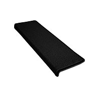 Vopi Stair treads Eton black rectangle, self-adhesive 25 × 80 rectangle (dimensions including bend) - Stair Treads