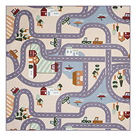 Vopi Children's carpet Scanroad 200 × 200 cm - Carpet