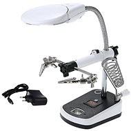 Verk 09162 Magnifier holder with third hand, 5 LEDs - Magnifying Glass