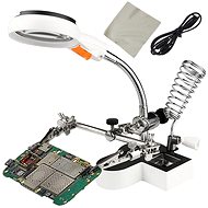 Verk 09159 third hand magnifying glass holder, 2× LED - Magnifying Glass