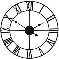 Verk 01564 Hodiny nástěnné retro 3D 80 cm černé - Wall Clock
